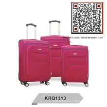 Cheap 600d Polyester Inside Trolley 4wheels Traveling Luggage (KRQ1313)